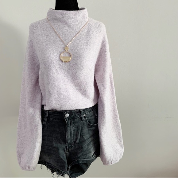 Club Monaco Sweaters - Club Monaco Lavender Nora Blosson Sleeve Sweater